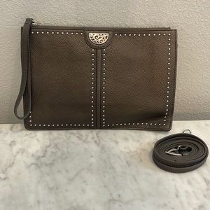 Brighton clutch with crossbody strap
